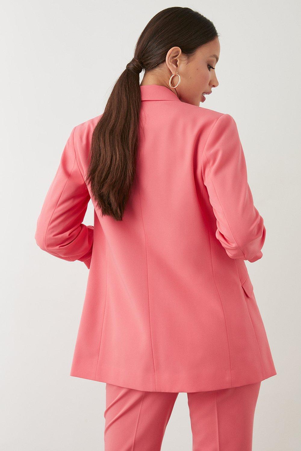 Dorothy perkins ruched hot sale sleeve jacket